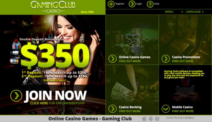 gaming club casino accueil