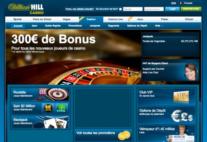 william hill casino accueil